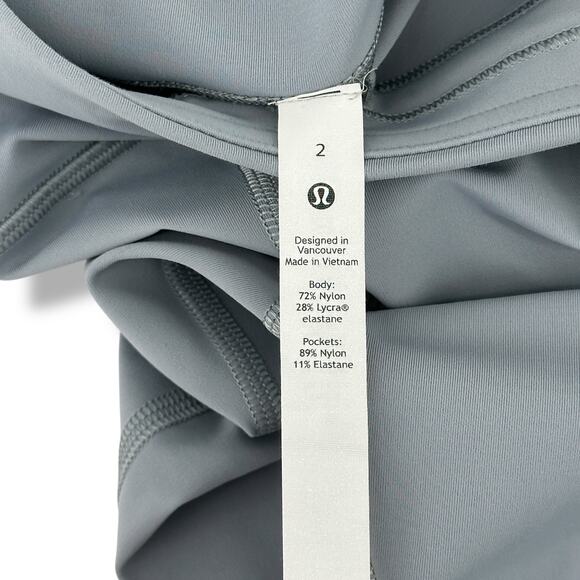 Lululemon Power Thru High Rise Tight Leggings Womens Size 2 Rhino 25" Inseam - Picture 6 of 7